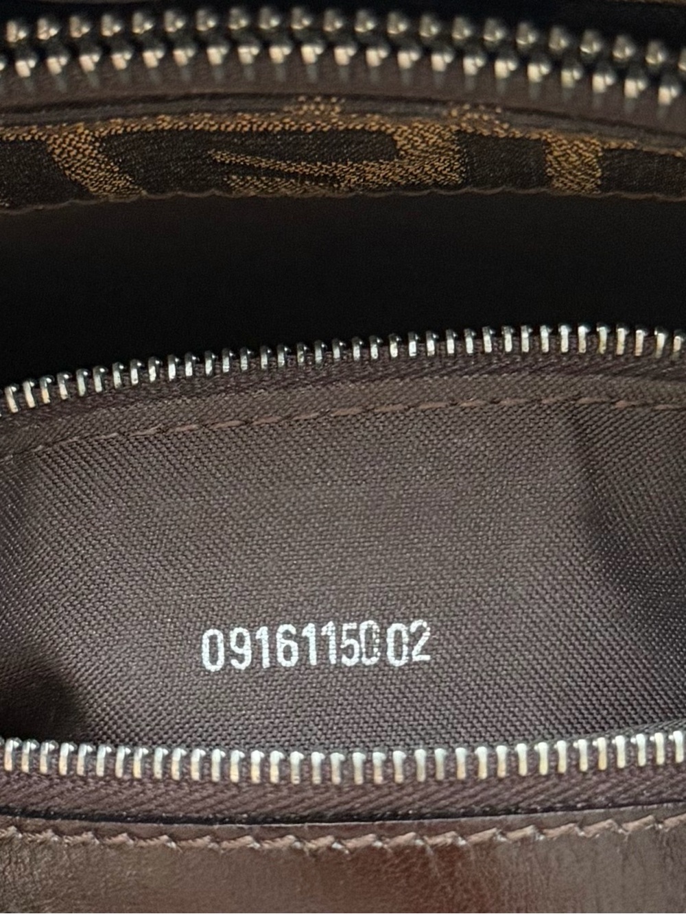 Fendi Brown Zucca Leather Shoulder Bag - Picture 7 of 7